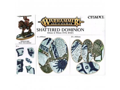 85227 warhammer aos shattered dominion ovalne podstavce 60mm 90mm
