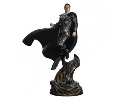 Zack Snyder's Justice League Art Scale soška Superman Black Suit (1)