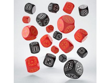 99984 fortress compact d6 dice set black red 20