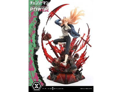 99957 chainsaw man ultimate premium masterline series statue 1 4 power 66 cm