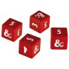85791 1 sada kostek dungeons dragons heavy metal red and white d6 ultra pro