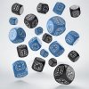 99978 fortress compact d6 dice set black blue 20