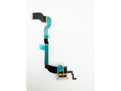 Nabíjací Konektor + Flex Kábel (Silver) pre iPhone X