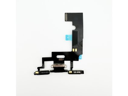 Nabíjací Konektor + Flex Kábel (Black) pre iPhone XR