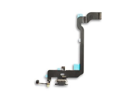 19325 1 flex kabel nabijania iphone xs nabijaci konektor mikrofon black