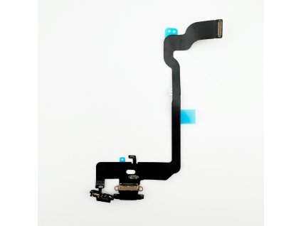 Nabíjací Konektor + Flex Kábel (Black) pre iPhone XS