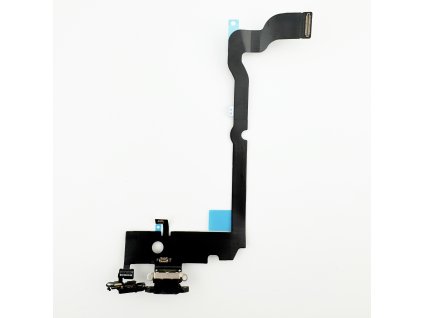 Nabíjací Konektor + Flex Kábel (Black) pre iPhone XS Max