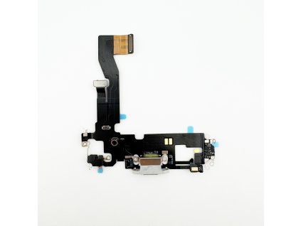 Nabíjací Konektor + Flex Kábel (Silver) pre iPhone 12, 12 Pro