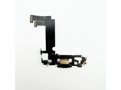 Nabíjací Konektor + Flex Kábel (Black) pre iPhone 12 Mini