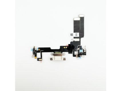 Nabíjací Konektor + Flex Kábel (Starlight white) pre iPhone 14