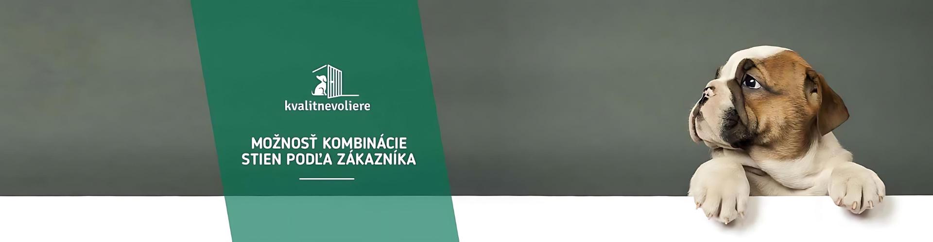 Ľubovoľná kombinácia stien voliéry pre psa