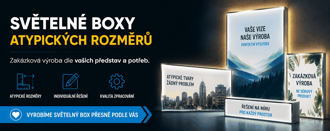 Zakázková výroba LED stojanů a stěn