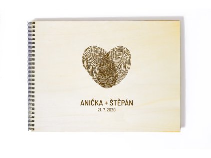 Svatební fotoalbum s otisky (Barva Fialová)