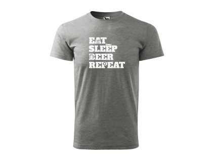 Pánské tričko eat sleep beer repeat (5)