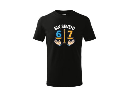Dětské tričko Six Seven (Barva Růžová, Velikost 12)