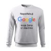 Pánská mikina nepotřebuji google (Barva Bílá, Velikost L)