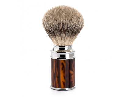 Štětka na holení Mühle TRADITIONAL, želvovina, Silvertip badger