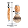 Sada na holení Mühle Purist Birch, Silvertip badger, žiletka