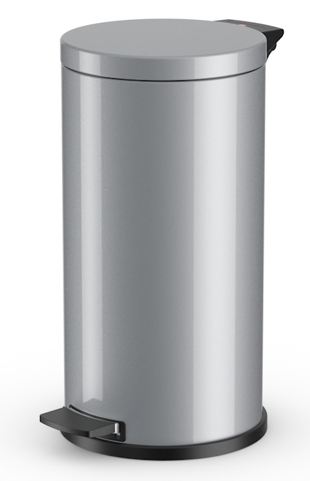 Odpadkový koš Hailo Solid L 18L stříbrný, pozinkovaný vnitřní koš