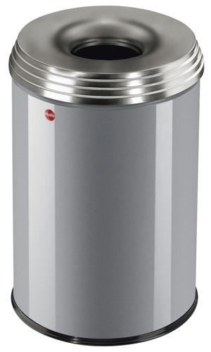 Samozhášecí odpadkový koš Hailo ProfiLine Safe PRO L 30 litrů stříbrný