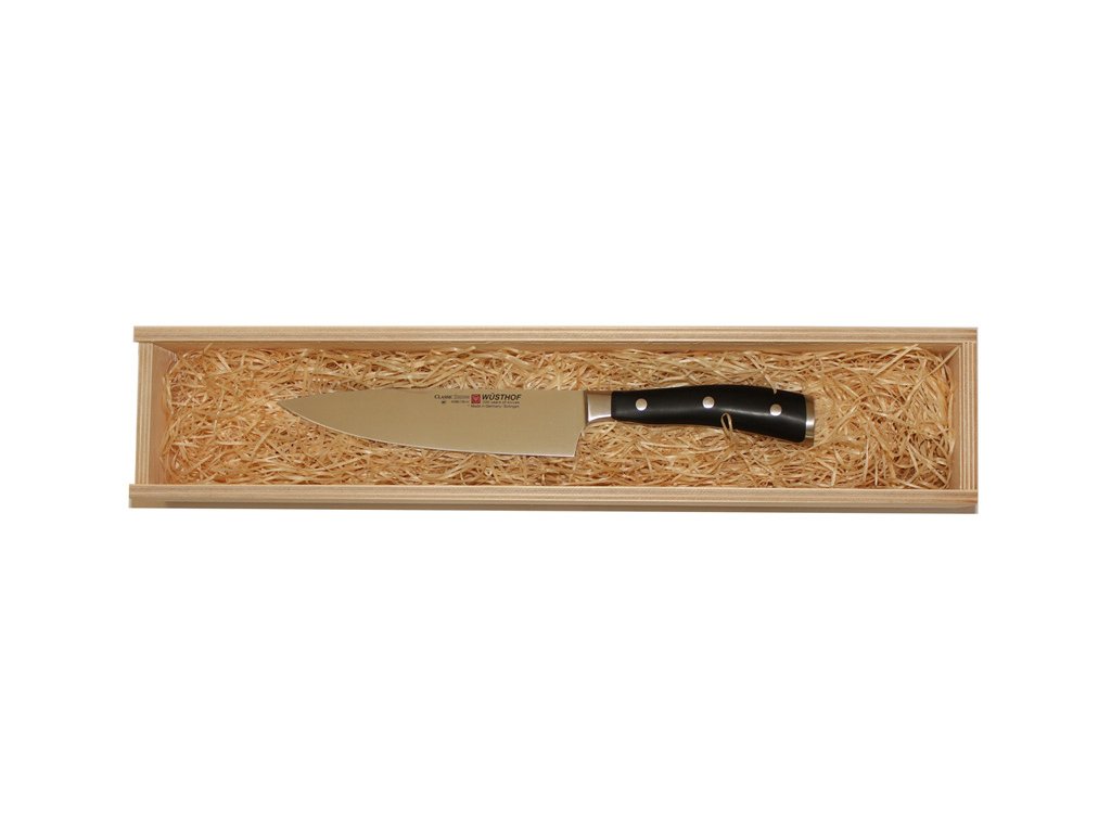 Dřevěná dárková krabička pro nože s délkou čepele do 26 cm - Wüsthof  Solingen | Kvalitní nože.cz