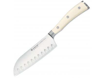 kovany japonsky kucharsky nuz santoku s vybrusy 14 cm classic ikon creme wusthof solingen 1030431314