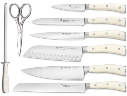 sada kuchynskych nozu classic ikon creme 8 dilu wusthof solingen
