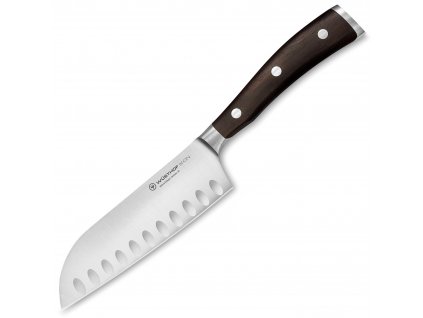 kovany japonsky nuz santoku s vybrusy drevenou rukojeti ikon 14 cm wusthof solingen 1010531314