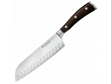 kovany japonsky nuz santoku s vybrusy ikon s drevenou rukojeti 17 cm wusthof solingen 1010531317