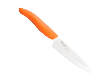 Keramický nůž na ovoce a zeleninu Revolution 11 cm, oranžový - Kyocera
