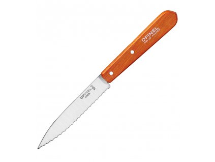 nuz na zeleninu vroubkovane ostri opinel pop tangerine 10 cm