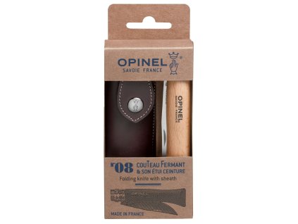 kapesni nuz opinel n°08 inox 8,5 cm s pouzdrem