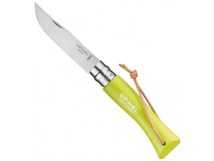 kapesni zaviraci nuz opinel n°07 inox trekking 8 cm anise svetle zeleny 002207