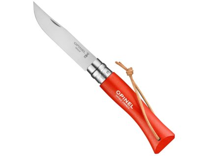 kapesni zaviraci nuz opinel n°07 inox trekking 8 cm orange oranzova 002208 1