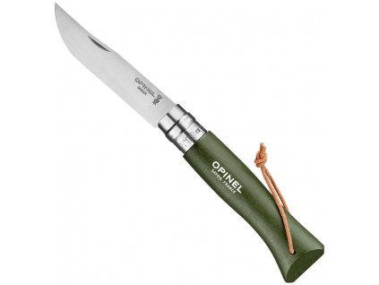 kapesni zaviraci nuz opinel n°08 inox trekking 8,5 cm khaki 001703