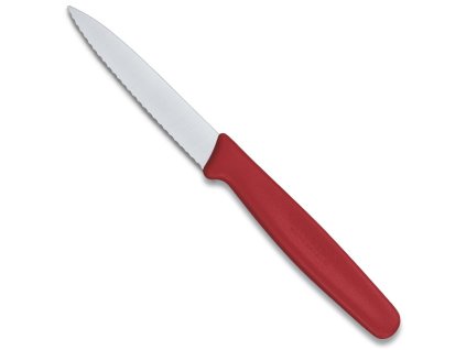 zoubkovany nuz na zeleninu victorinox 10 cm cerveny