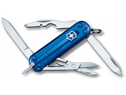 kapesni mini nuz klicenka victorinox manager 58 mm transparentni modry