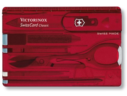 swisscard victorinox classic cervena