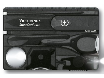 swisscard victorinox lite transparentni cerna