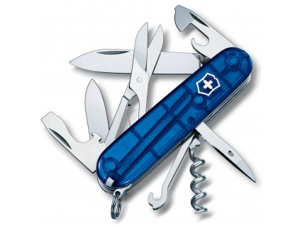 kapesni nuz victorinox climber 91 mm transparentni modry