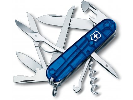 kapesni nuz victorinox huntsman 91 mm transparentni modry