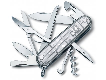 kapesni nuz victorinox huntsman 91 mm transparentni stribrny