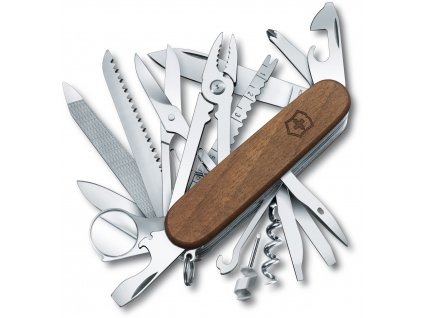 kapesni nuz victorinox swiss champ wood drevo orech 91 mm