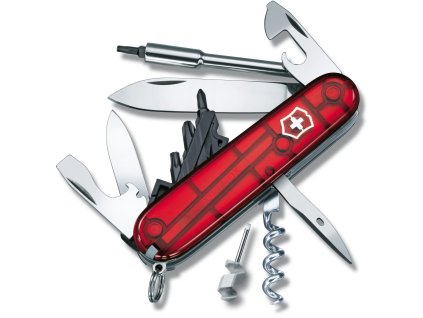 kapesni nuz victorinox cybertool s 29 91 mm transparentni cerveny