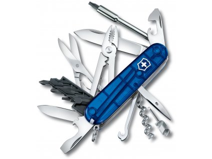 kapesni nuz victorinox cybertool m 34 91 mm transparentni modry