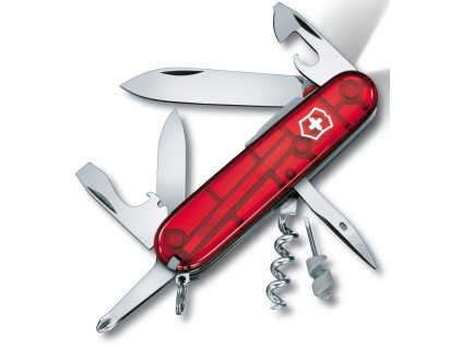 kapesni nuz victorinox spartan lite 91 mm transparentni cerveny