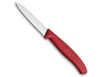 zoubkovany nuz na zeleninu victorinox swiss classic 8 cm cerveny