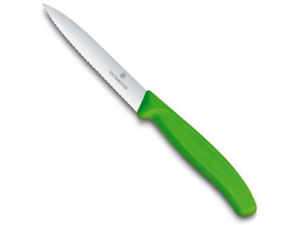 zoubkovany nuz na zeleninu victorinox swiss classic 10 cm zeleny