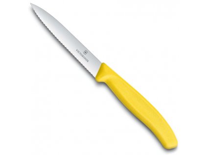 zoubkovany nuz na zeleninu victorinox swiss classic 10 cm zluty