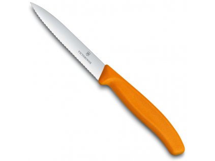 zoubkovany nuz na zeleninu victorinox swiss classic 10 cm oranzovy